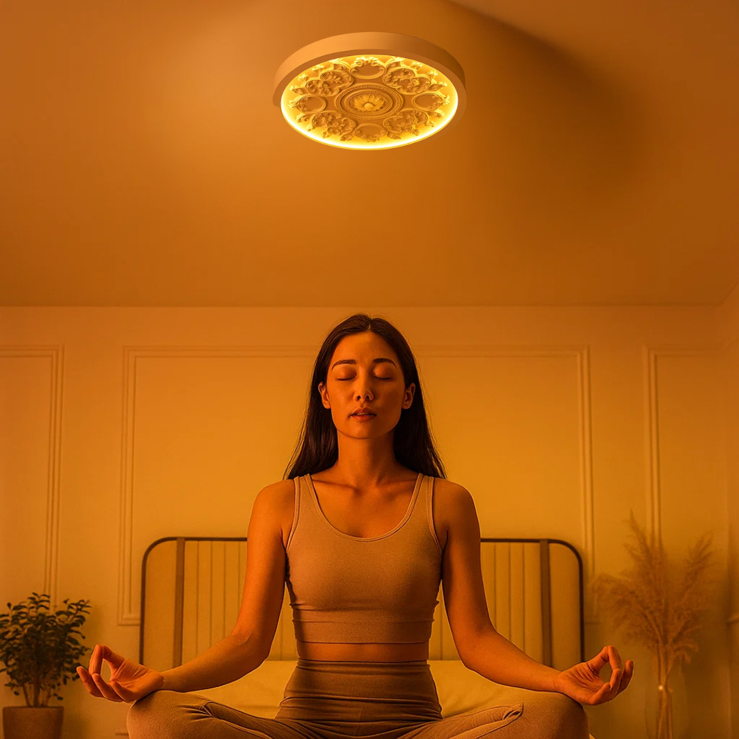 GlowMira | Moderne Harz-Deckenlampe mit variabler Lichtfarbe Decorique.de