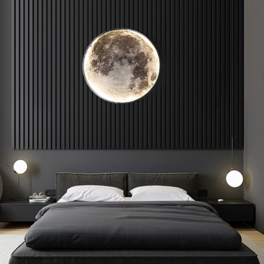 GlowMoon | Minimalistische Wandleuchte im Mond-Design Warmes Weiß Decorique.de