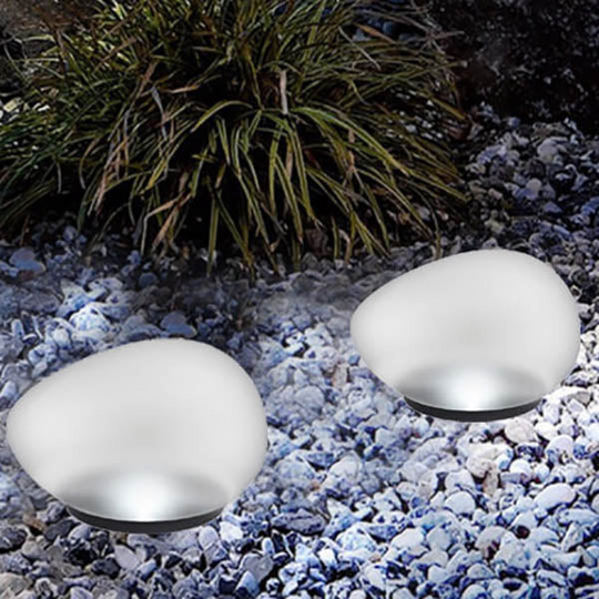 GlowPebble | Solarbetriebene LED-Leuchte mit Glasdesign Decorique.de