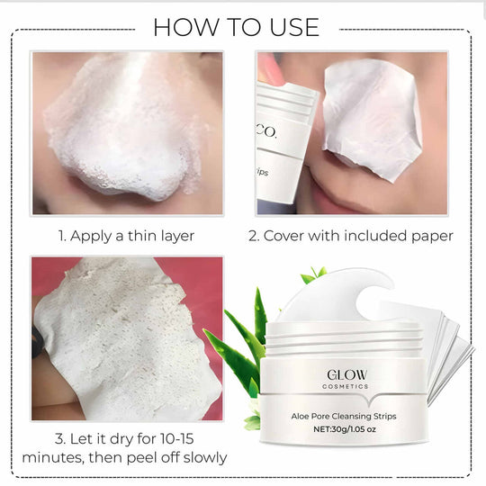 GlowPeel | Aloe-Vliesstreifen für porentiefe Reinigung Decorique.de