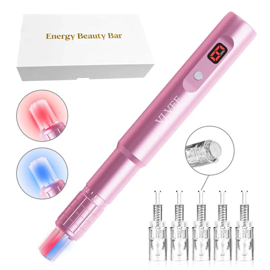 GlowPen Pro | Fortschrittliches Nano-Hautpflegegerät mit 10 Kartuschen Decorique.de