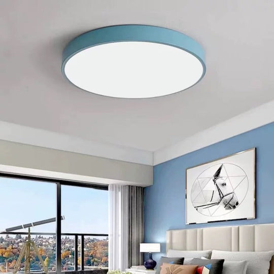 GlowRing | Ultra-Slim LED Deckenleuchte Blau Decorique.de