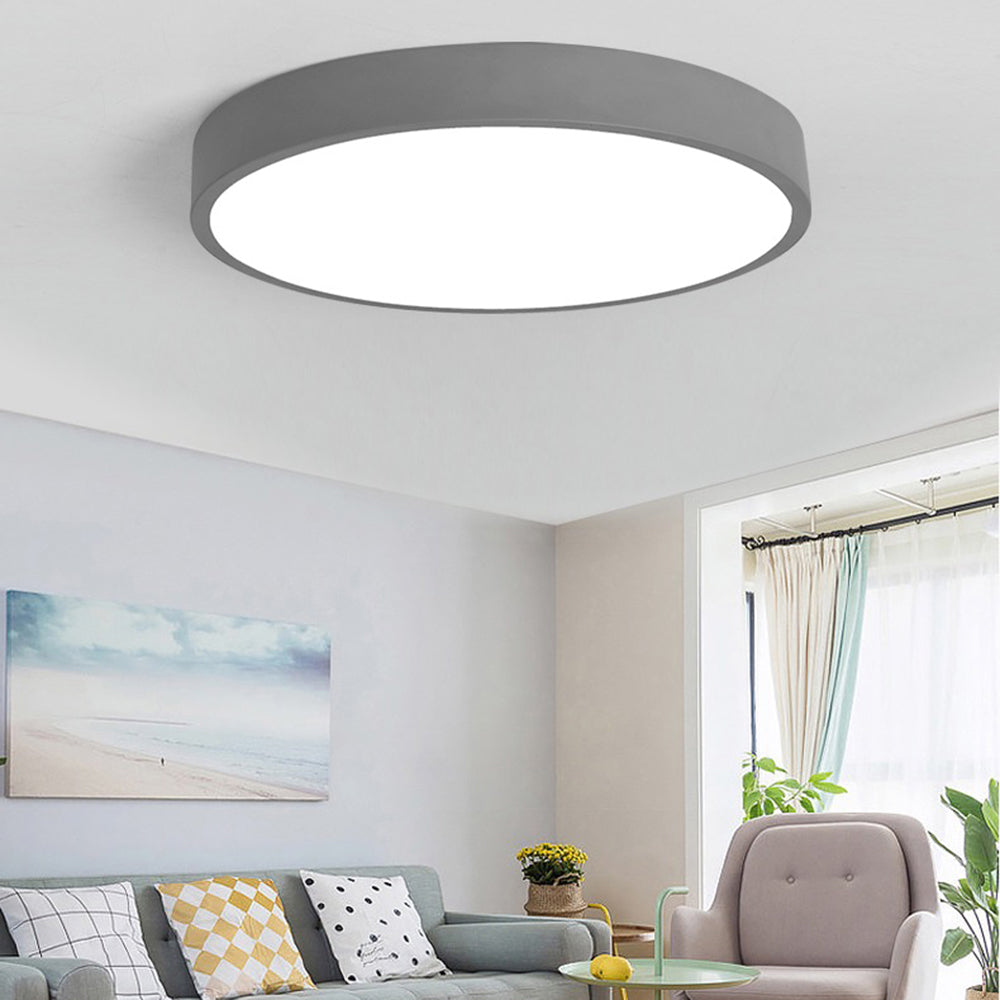 GlowRing | Ultra-Slim LED Deckenleuchte Grau Decorique.de