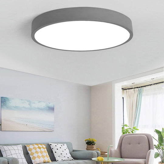 GlowRing | Ultra-Slim LED Deckenleuchte Grau Decorique.de