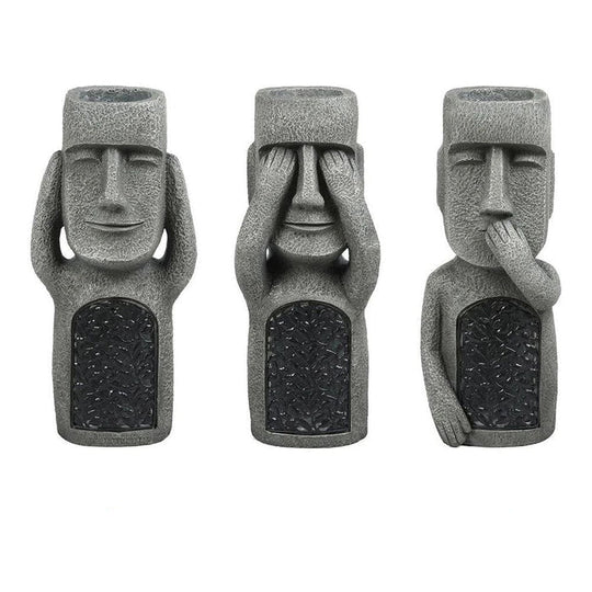 GlowSculpt | Solar Blumentopf – Kunstvolle LED Gartendeko Decorique.de