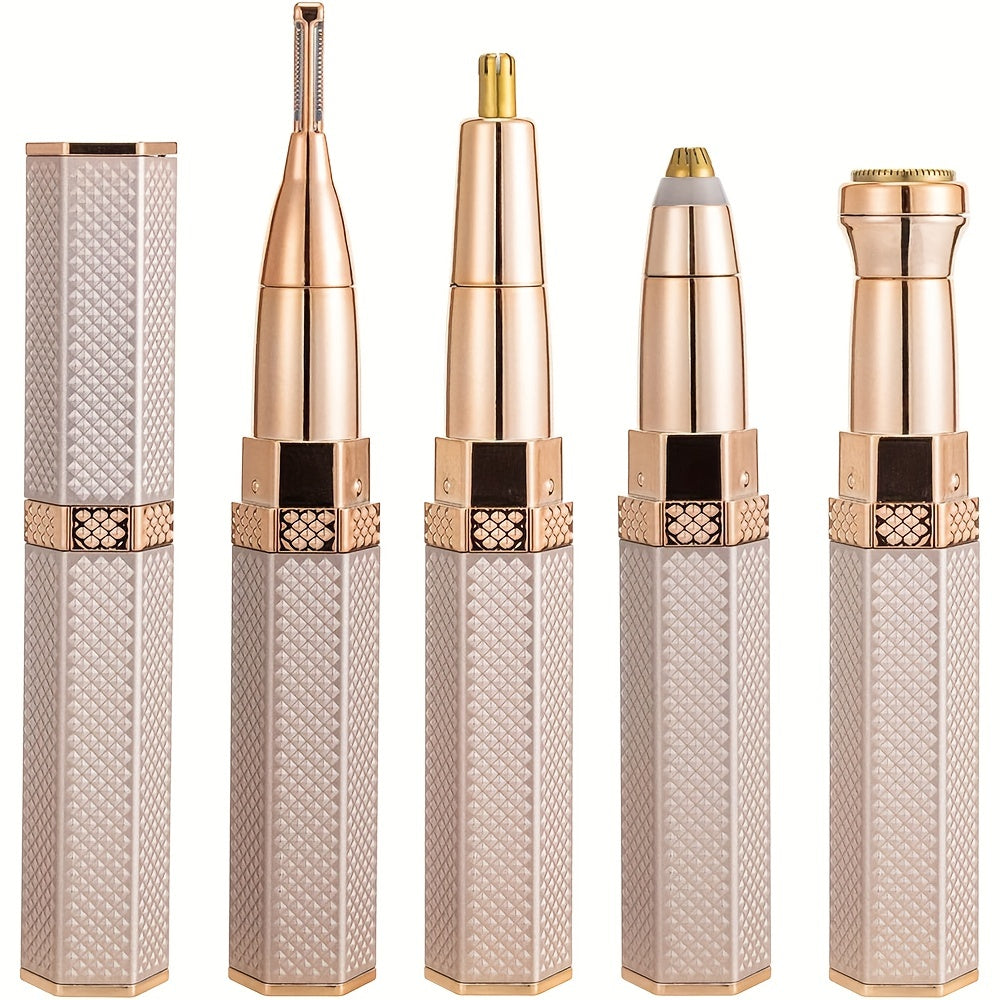 GlowSmooth | Damenrasierer - Schmerzfreier 4-in-1-Rasierer für Gesicht und Bikinizone Decorique.de