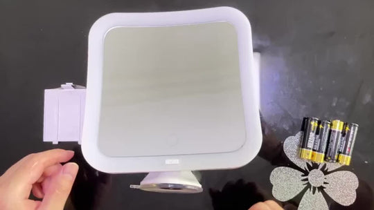 GlowSnap | Make-up Spiegel mit Touch-Steuerung und Saugnapf Decorique.de