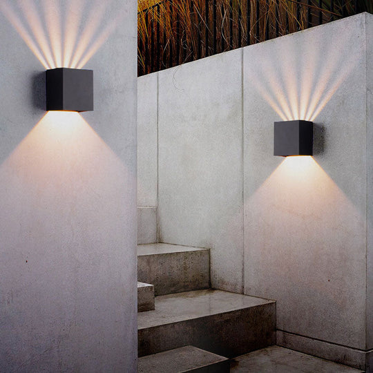 GlowSquare | Stilvolle LED-Wandleuchte für Garten & Zaun 6 230V Decorique.de