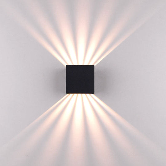 GlowSquare | Stilvolle LED-Wandleuchte für Garten & Zaun Decorique.de