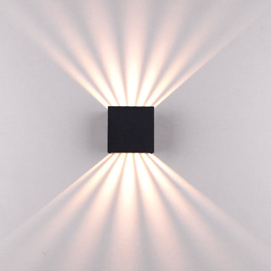 GlowSquare | Stilvolle LED-Wandleuchte für Garten & Zaun Decorique.de