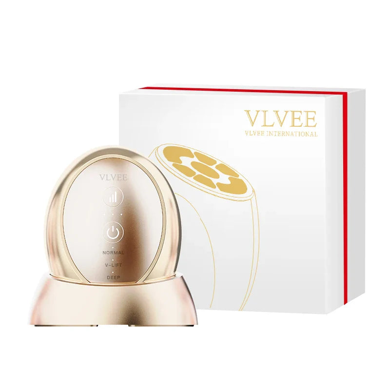 GlowTherm | 3-Geschwindigkeiten Gesichtssculpting- und Kollagenverstärkungsgerät Gold Decorique.de