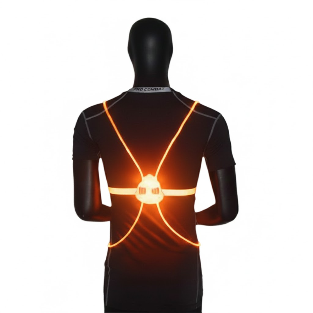 GlowVest | Laufweste – Wasserdichte Weste mit LED-Lichtern Gelb Decorique.de