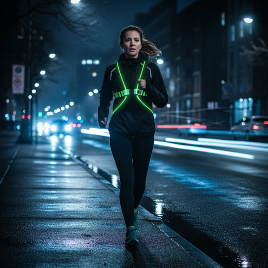 GlowVest | Laufweste – Wasserdichte Weste mit LED-Lichtern Decorique.de