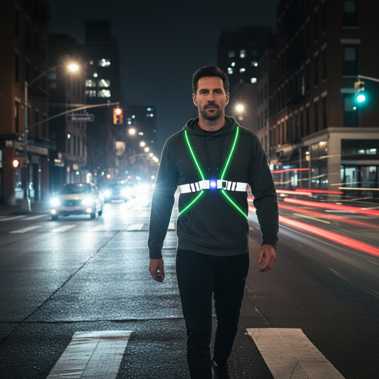 GlowVest | Laufweste – Wasserdichte Weste mit LED-Lichtern Decorique.de