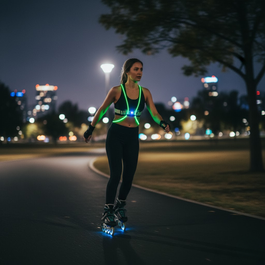 GlowVest | Laufweste – Wasserdichte Weste mit LED-Lichtern Decorique.de