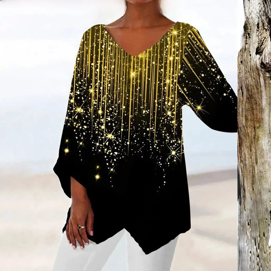 Grace | Elegantem Vintage-Oberteil | Damen Schwarz Decorique.de