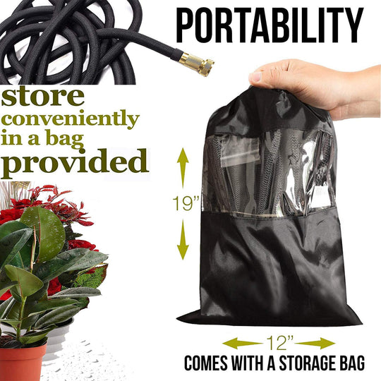 GreenFlex | Flexibler Gartenschlauch mit Aufbewahrungstasche Decorique.de