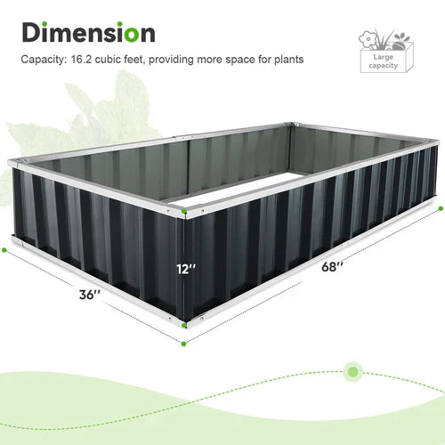 GrowBox | Robustes Hochbeet aus Stahl für Gemüse & Blumen Decorique.de
