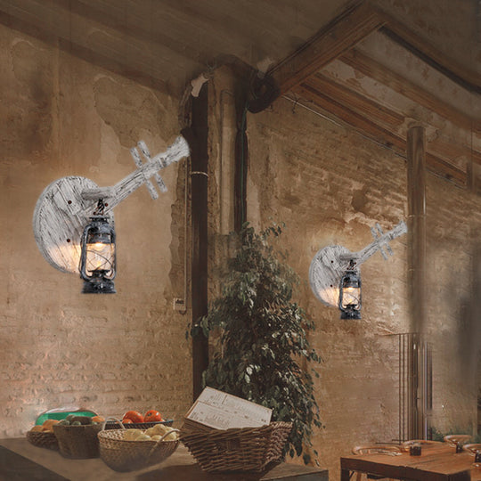 GuitarGlow | Vintage Gitarre Wandleuchte Decorique.de