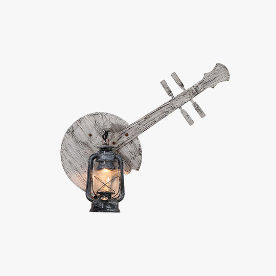 GuitarGlow | Vintage Gitarre Wandleuchte Decorique.de