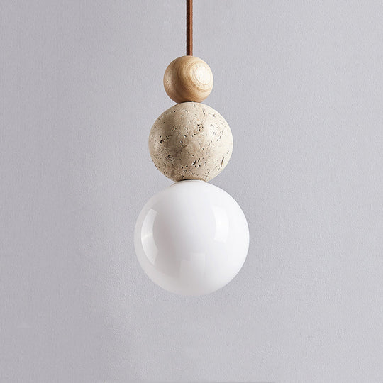 GlowTuff | Moderne einfache Stil Travertin Pendelleuchte