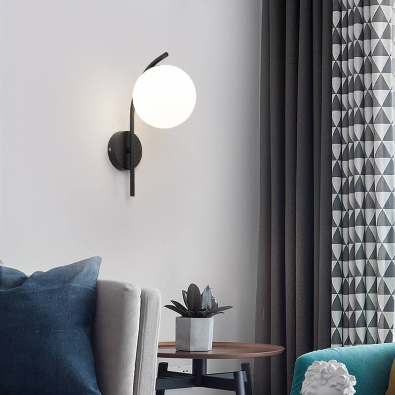 HaloBend | Minimalistische Glaskugel-Wandleuchte Decorique.de