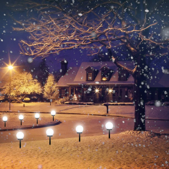 SunLuxe Orbs | 3 Stück Wasserdichte LED Solar Gartenbeleuchtung
