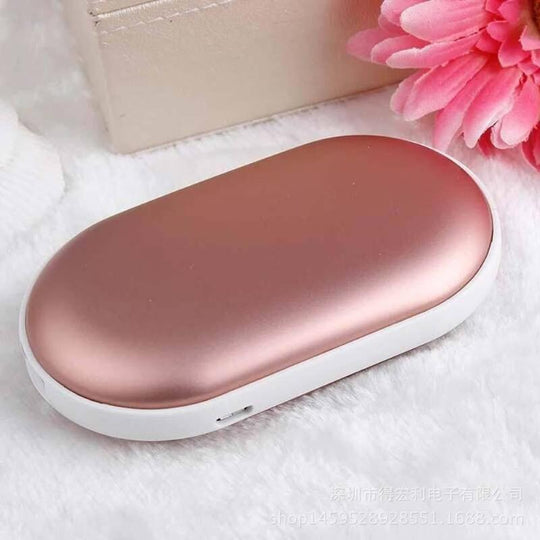 HeatPocket | Handwärmer – 2-in-1 Handwärmer & Powerbank Roségold 1 (Funktioniert für beide Hände) Decorique.de