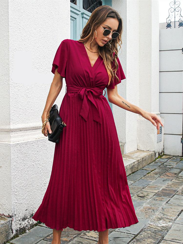 Helena | Damen Elegante Luftigekleid | Maxi Decorique.de