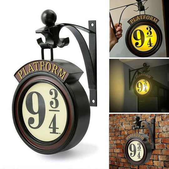 HogwartsGlow | Plattform 9 3/4 Wandleuchte – Harry Potter Dekor & Warmes Licht Decorique.de