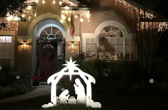 HolyLight | Krippenschild – Robust & Wetterfest Weiß Decorique.de