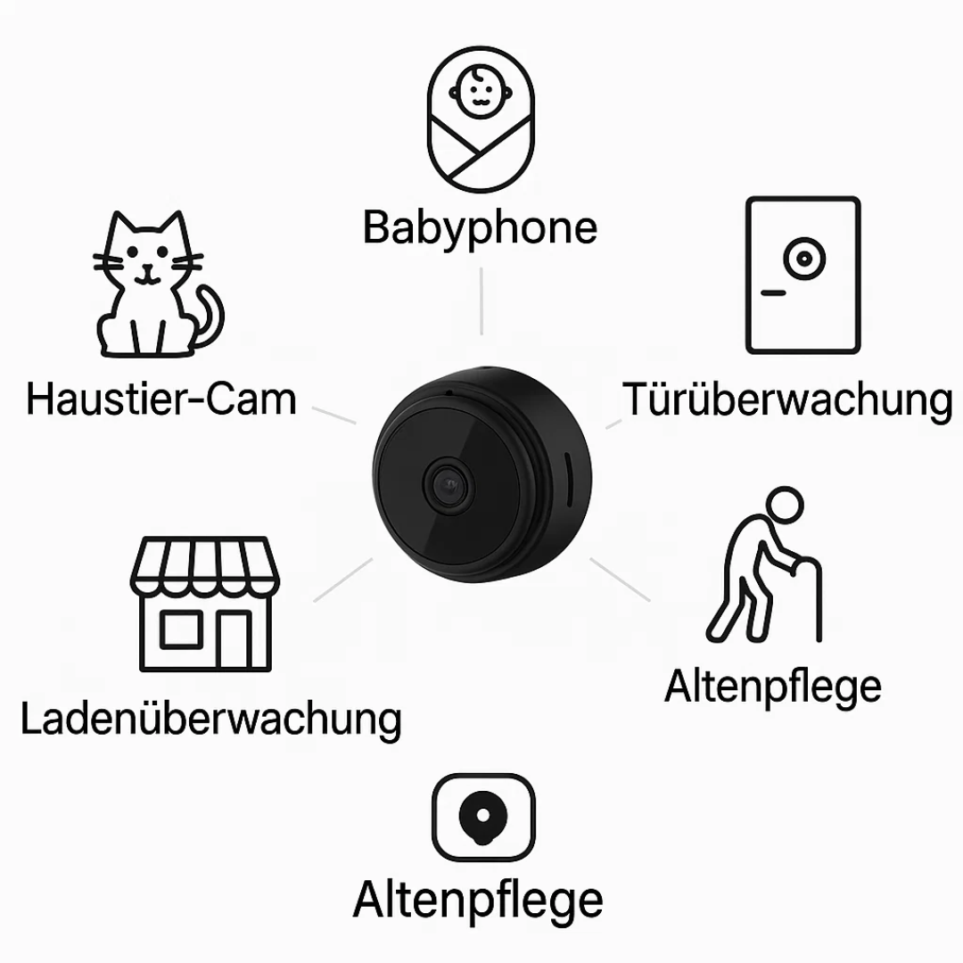 HomeSight | Mini WiFi Kamera 1080P HD Nachtsicht Überwachungskamera Decorique.de