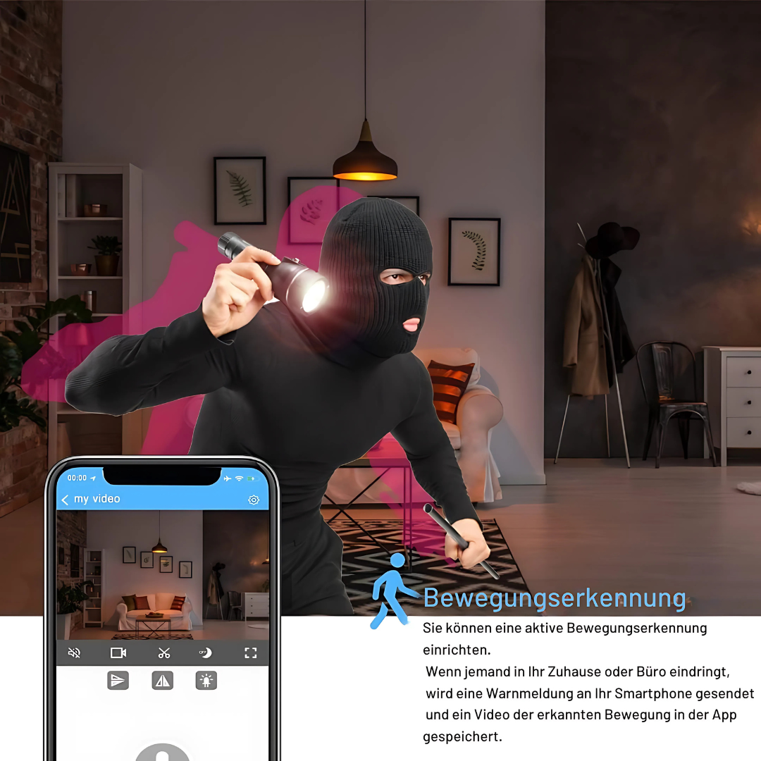 HomeSight | Mini WiFi Kamera 1080P HD Nachtsicht Überwachungskamera Decorique.de