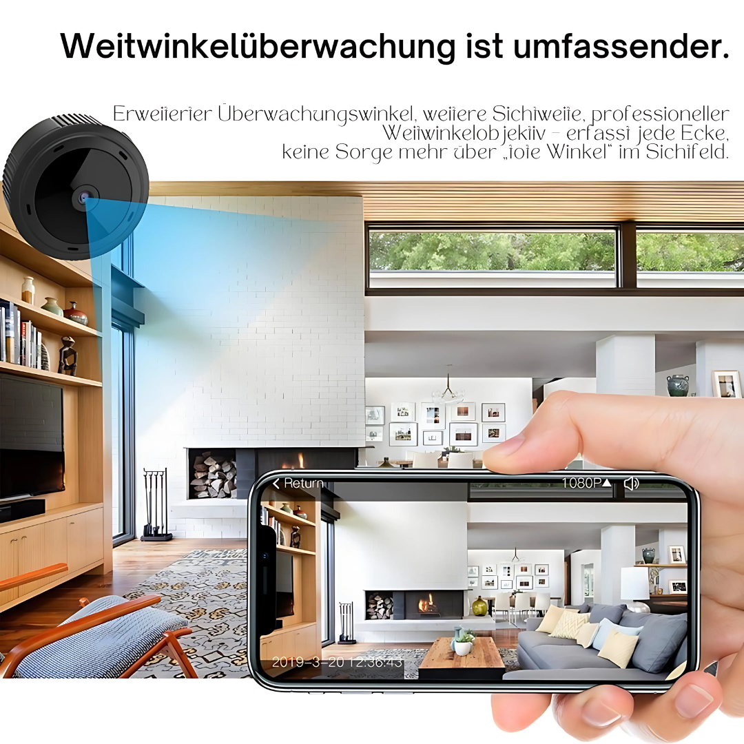 HomeSight | Mini WiFi Kamera 1080P HD Nachtsicht Überwachungskamera Decorique.de