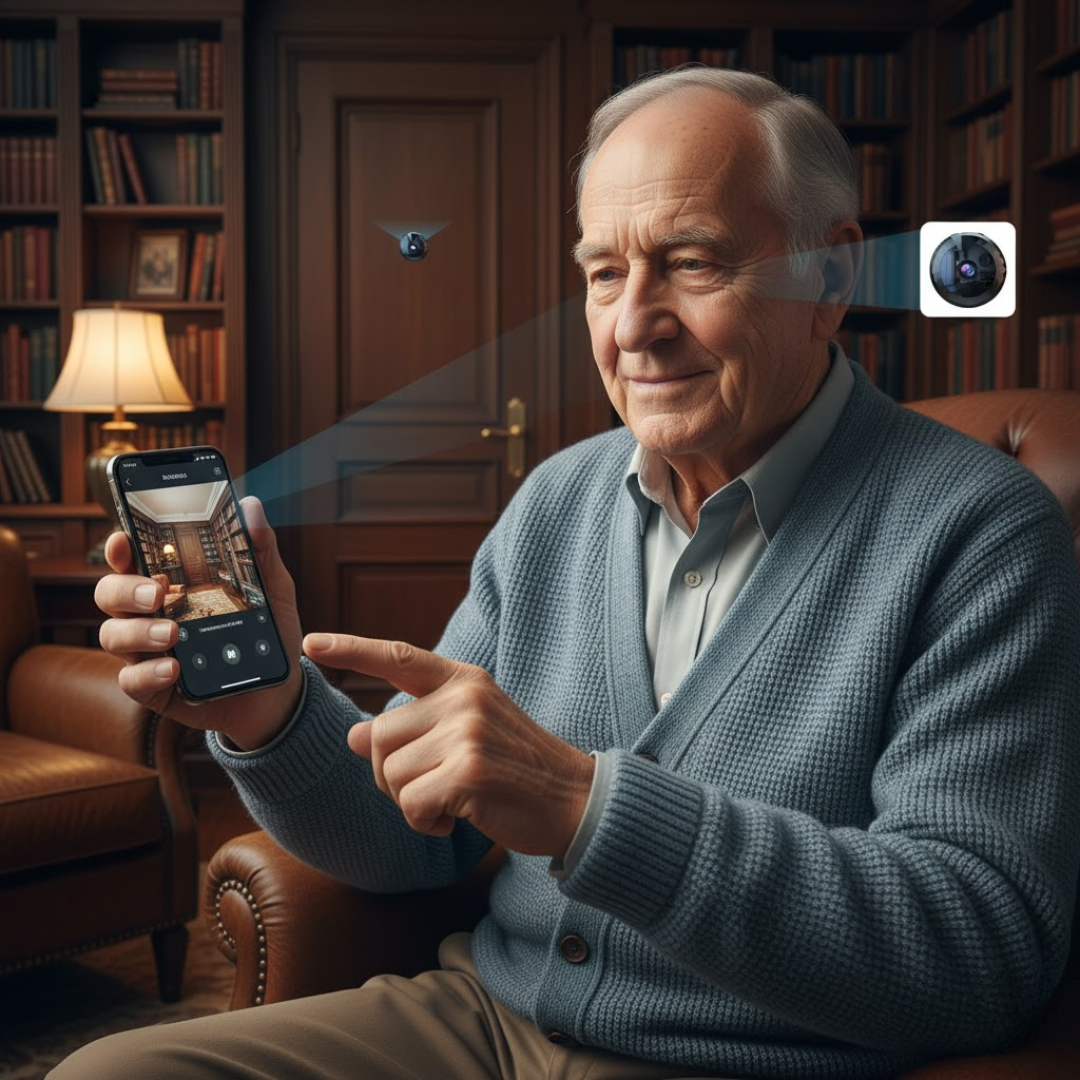 HomeWatch | Magnetische Mini-Überwachungskamera mit App-Steuerung Decorique.de