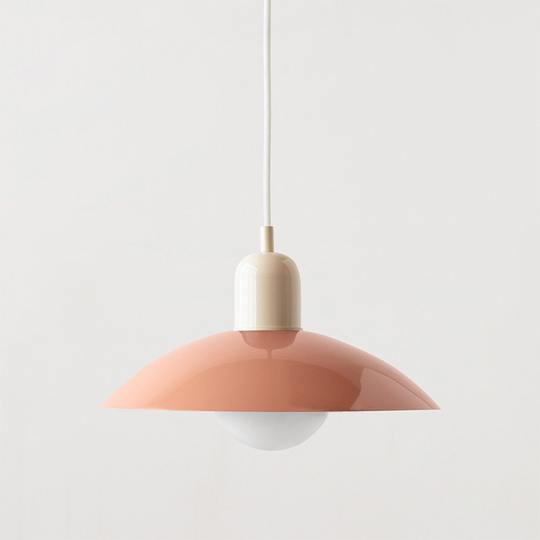 HueDrop | Macaron Bauhaus Pendelleuchte Rosa Weiß Decorique.de