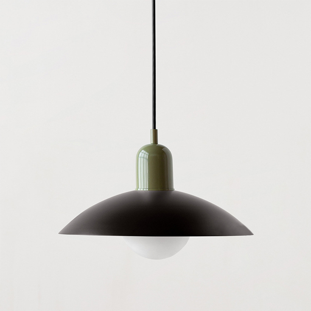 HueDrop | Macaron Bauhaus Pendelleuchte Schwarz Grün Decorique.de