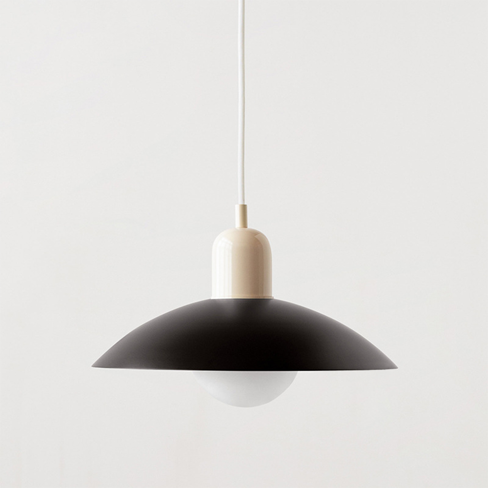 HueDrop | Macaron Bauhaus Pendelleuchte Schwarz Weiß Decorique.de