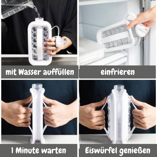 IceGrid | 2-in-1-Eiswürfelbereiter-Flasche Decorique.de