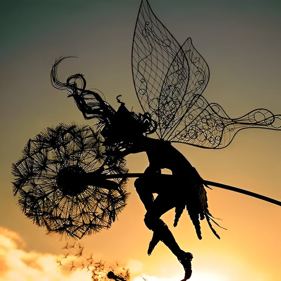 TwilightFay | Feen-Gartenskulptur aus Stahl