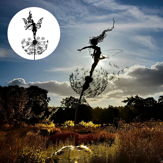 TwilightFay | Feen-Gartenskulptur aus Stahl
