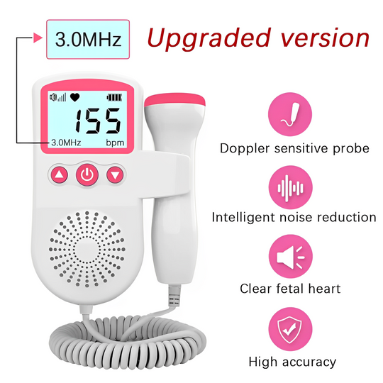 BabyHear | Fötaler Doppler Monitor für Schwangerschaft – Herzfrequenz-Detektor