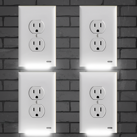AuraPlug | 4er-Pack LED-Steckdosenlichter mit Sensor