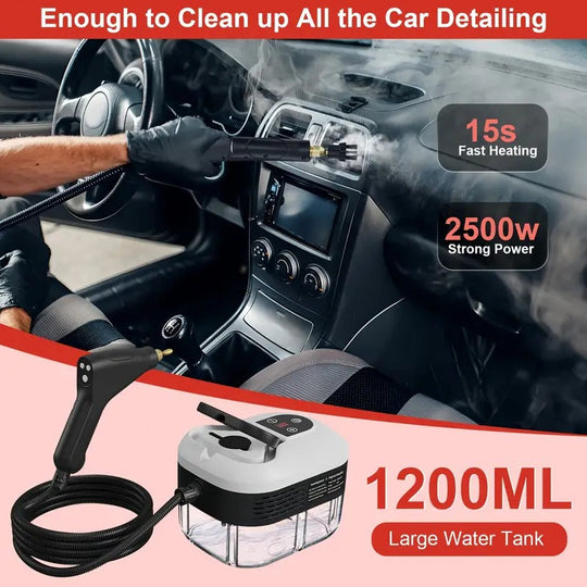 SteamMax | 2500W Hochdruck-Dampfreiniger mit Handschuhen