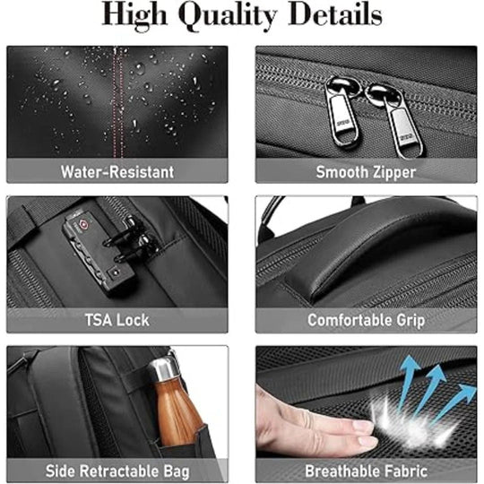 PackForm | Strukturierter 60L Kompressions-Rucksack für Reisen & Alltag