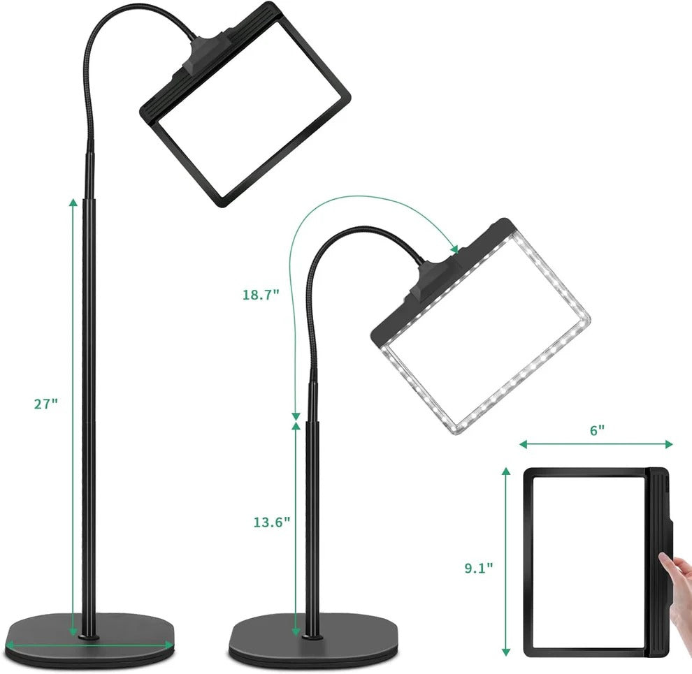 ViewBright | Vollseiten-Vergrößerungsglas mit LED-Licht