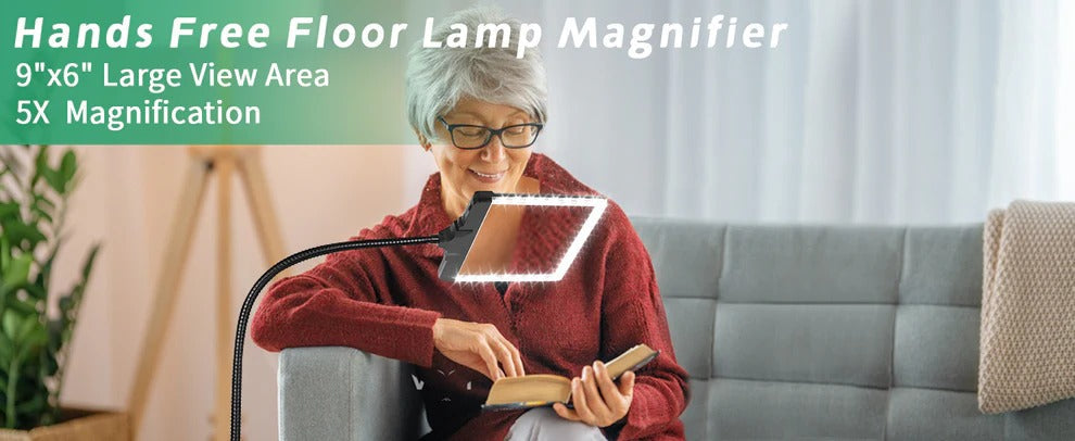 ViewBright | Vollseiten-Vergrößerungsglas mit LED-Licht