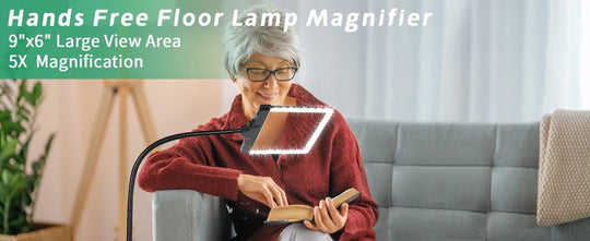 ViewBright | Vollseiten-Vergrößerungsglas mit LED-Licht