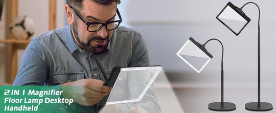 ViewBright | Vollseiten-Vergrößerungsglas mit LED-Licht
