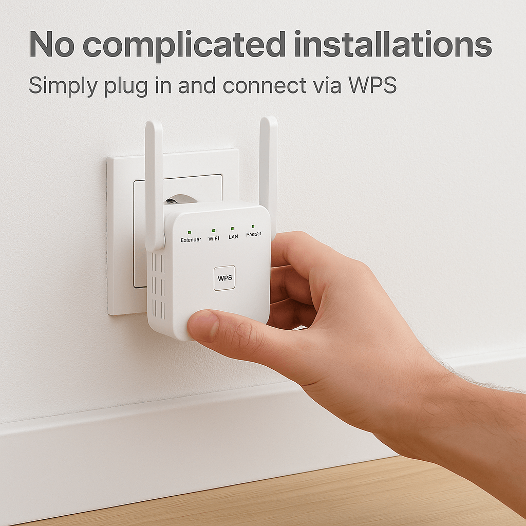 SignalMax | WiFi-Booster – Signalverstärker für Abdeckung im ganzen Haus